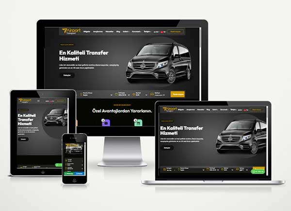 Vip Transfer Web Sitesi Paketi BlackAirport